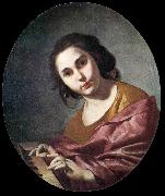 CAVALLINO, Bernardo Clavichord Player df oil painting